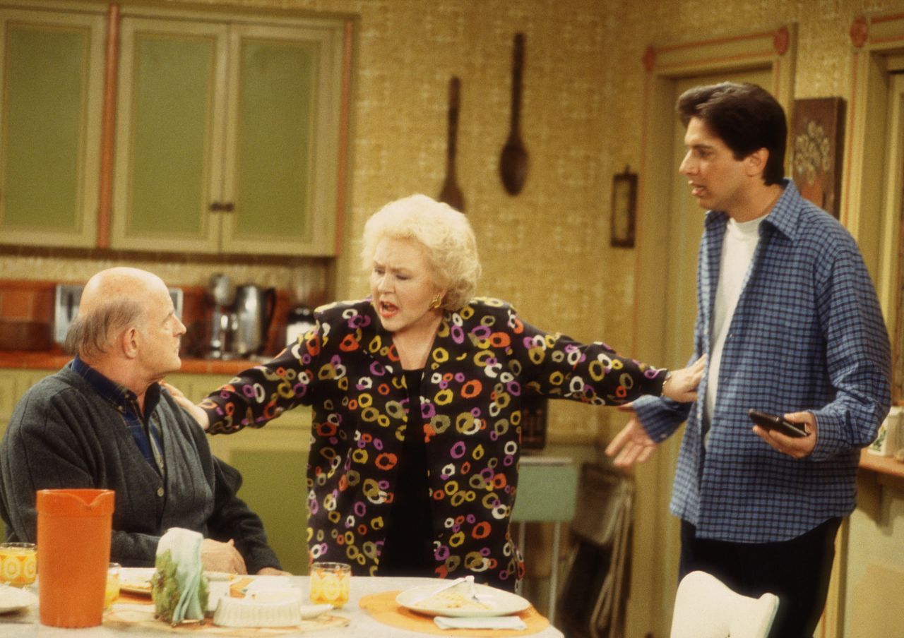 We imagine Marie Barone (Doris Roberts) had to separate hubby Frank Barone (the late Peter Boyle) and son Ray (Ray Romano) during the holidays on "Everybody Loves Raymond." In the comedy's third season, Marie decides to cook a tofu turkey for her entire family. Not only are the men horrified by the lack of meat at the table but daughter-in-law and ally in the tofu Thanksgiving, Debra (Patricia Heaton), is also horrified by the taste. 