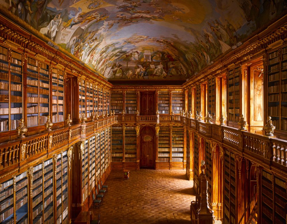 <strong>15 of the world's most exquisite libraries</strong><br /><br /><em>Strahov Abbey library, Prague, Czech Republic</em>