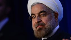 Iran's President Hassan Rouhani in New York on September 26, 2013.