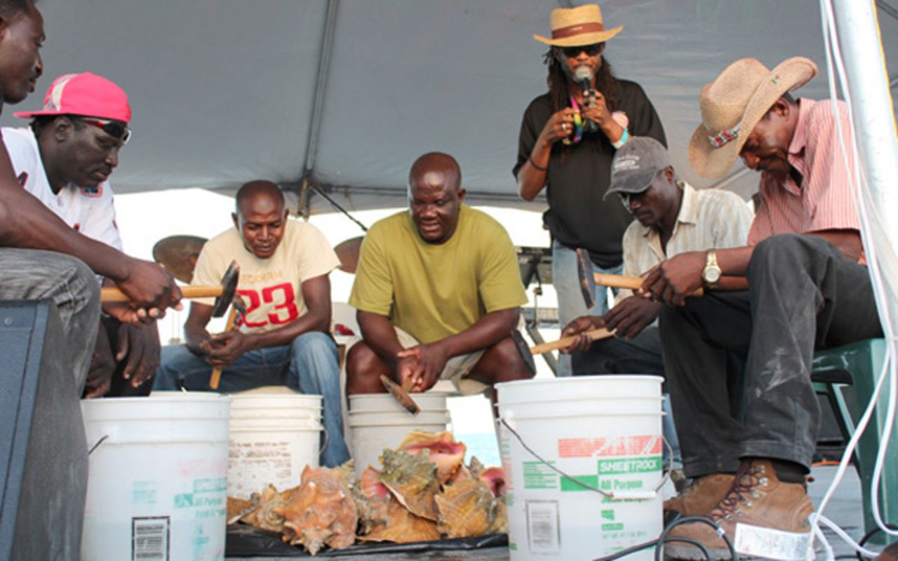 The conch is also known as "Titan's Trumpet." It's reputed to be the instrument most favored by mermaids and mermen. And it also goes down a treat with islanders when fried, frittered or smoked.