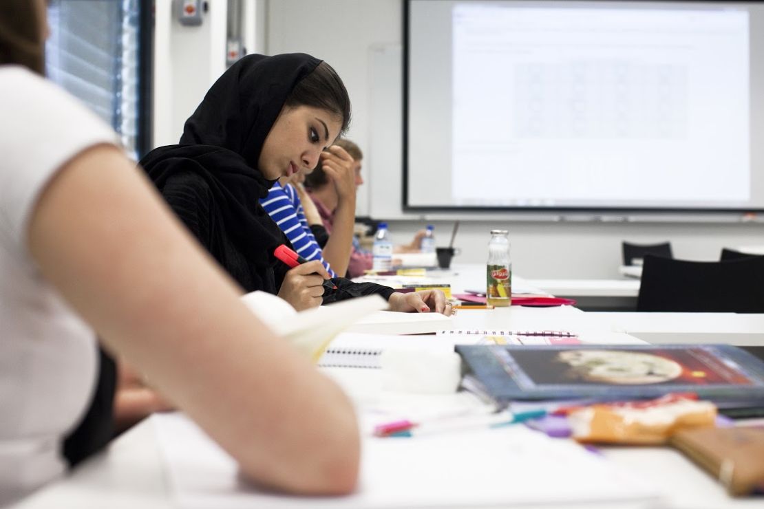 Students at NYU Abu Dhabi