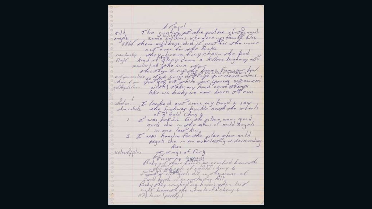 The manuscript has a "nearly perfected" chorus.