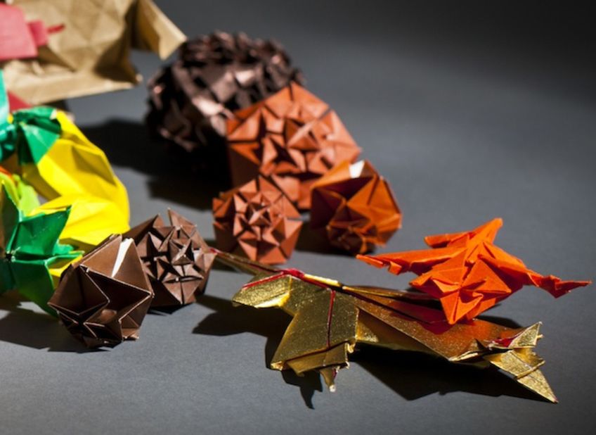 Every origami model  relies on a blueprint - a series of pre-determined creases that guide the folder through the process. Yongquan LuI, a mathematics major and incoming president of OrigaMIT says: "I really love how systematic it is. It's the perfect combination of math and art."