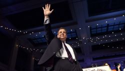 New Jersey Governor Chris Christie arrives to speak at his election night event after winning a second term at the Asbury Park Convention Hall on November 05, 2013 in Asbury Park, New Jersey. Incumbent Governor Chris Christie defeated his Democratic opponent Barbara Buono by a commanding margin.