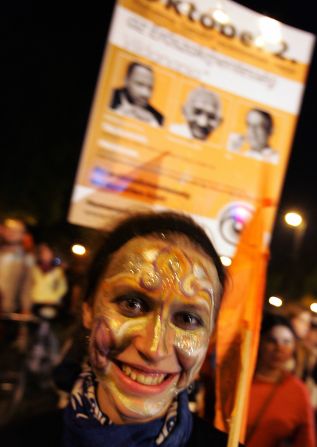 Budapest is the most welcoming of European cities, according to Housetrip.com. This painted lady in the city's Heroes' Square sure has a ready grin.