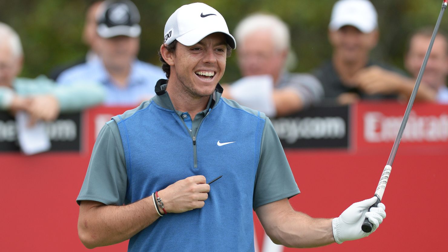 World No. 6 Rory McIlroy is all smiles after enjoying a good day at the Australian Open.