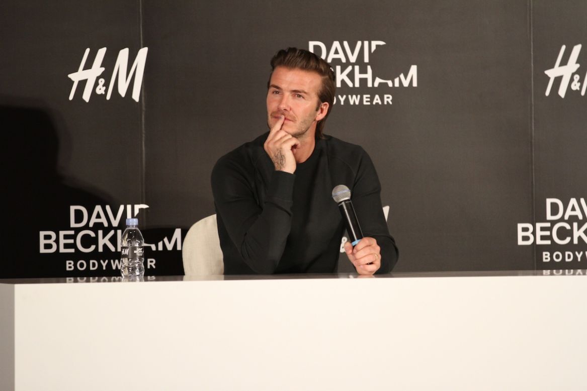 "Now that I've conquered bodywear, perhaps it's time to make my move into hotels," David Beckham might be thinking. 