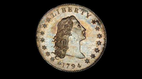 The United States Mint has designed many one-dollar coins. Here are some of the more interesting ones. This "Flowing Hair" silver dollar is believed to be one of the first silver dollars created by the U.S. Mint.