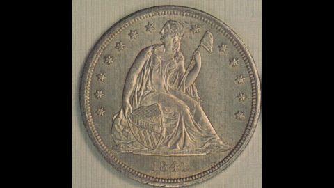 The "Seated Liberty" silver dollar was first produced in 1836 and ceased being made five years after the Statue of Liberty was installed in New York Harbor in 1891, according to the U.S. Mint.