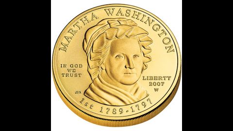 According to the U.S. Mint, the coin featuring Martha Washington was the first coin struck with a first lady.