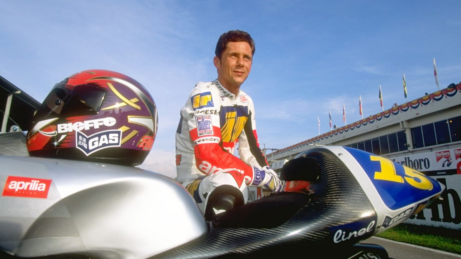 Italy's Dariano Romboni in a picture taken prior to the 1996 Malaysian Grand Prix. 