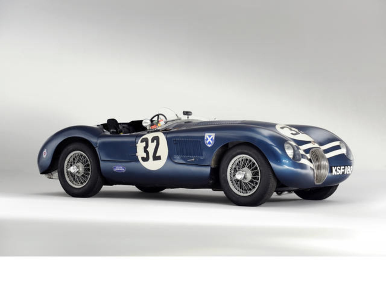 The 1952 Jaguar "C-Type" was last night's biggest draw at Bonham's historic car auction, fetching $4.8 million when the hammer went down.