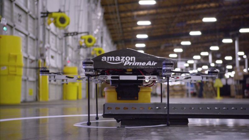 Amazon drone best sale delivery video