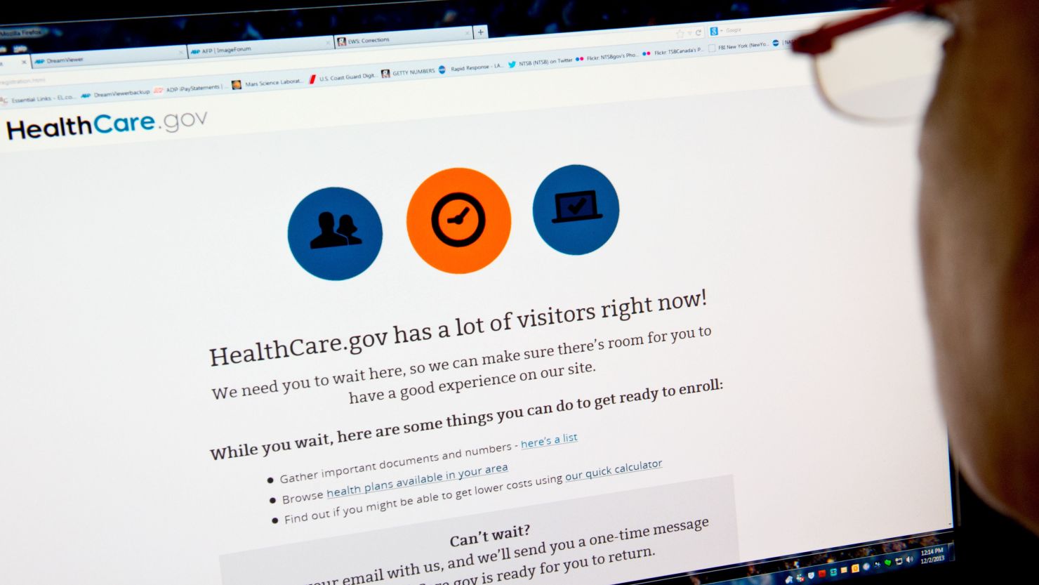 The Healthcare.gov website had a bumpy rollout