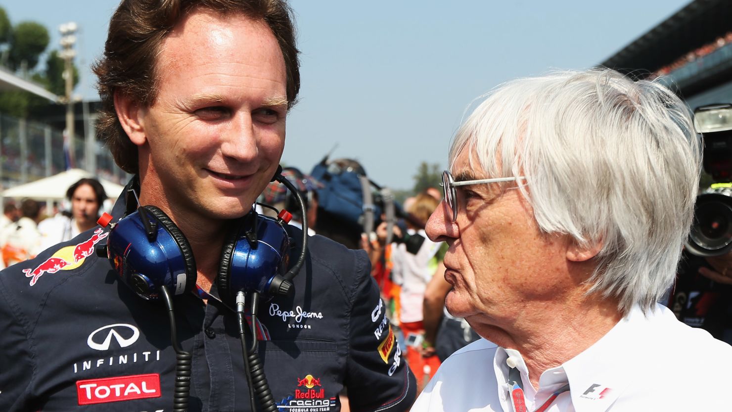 F1 chief Bernie Ecclestone suggested Christian Horner (left) could succeed him but the appointment is unlikely