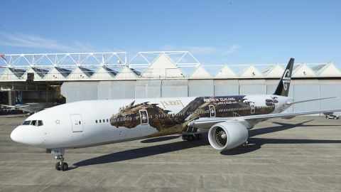Air New Zealand's new Hobbit-themed livery features the dragon Smaug. 