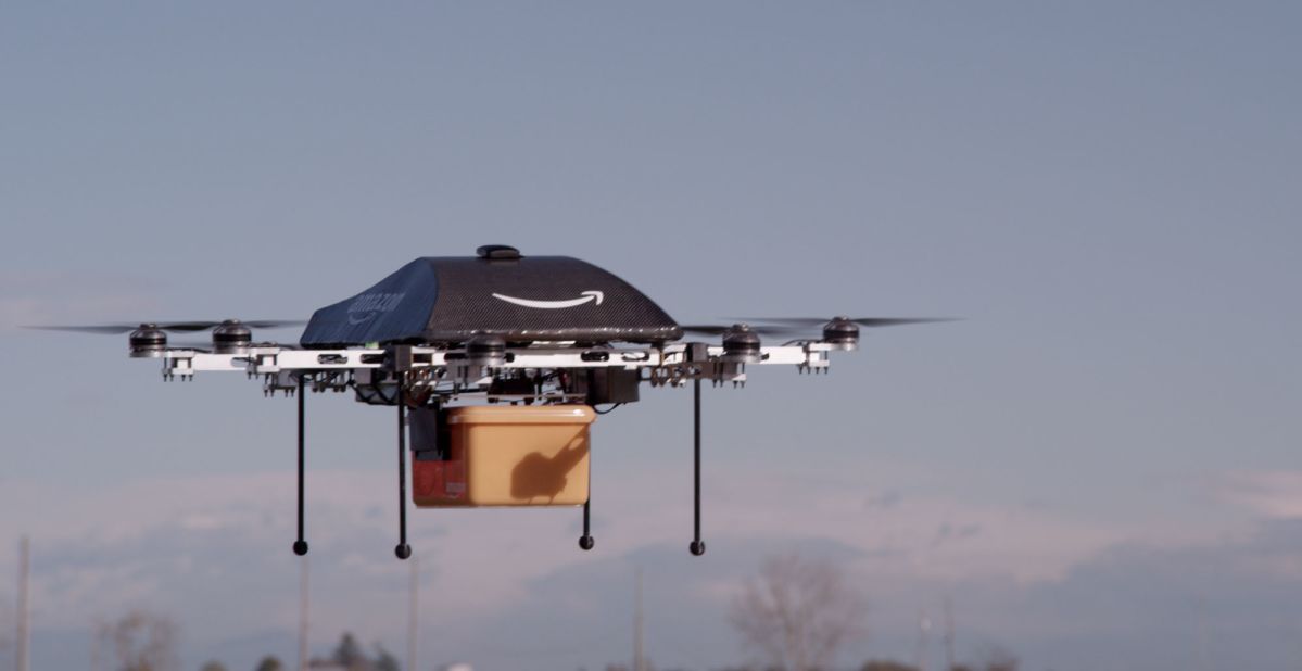 Amazon's drones will make delivering products to customers' doors easier.