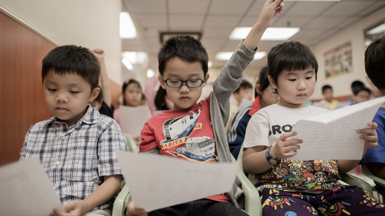 Schooling starts young in Hong Kong and there's lots of pressure to make the grade. 