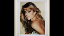 "Farrah Fawcett",  a Polaroid portrait by artist Andy Warhol, is displayed at Sotheby's during a preview of The Polaroid Collection, in New York, June 16, 2010. The Polaroid Collection, which the founder of Polaroid Edwin Land began, will go on auction on June 21-22, 2010. AFP PHOTO/Emmanuel Dunand (Photo credit should read EMMANUEL DUNAND/AFP/Getty Images)
