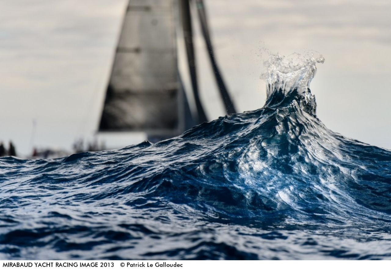 The award is handed out on December 11 at the World Yacht Racing Forum in Gothenberg, Sweden, where all the photographs are on show -- including this dramatic drop in the ocean.