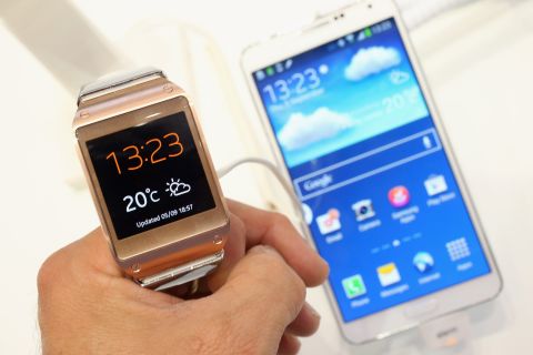In September Samsung released the Galaxy Gear smartwatch. Users can make hands-free calls directly from the Gear, as well as dictate e-mail, set alarms and check the weather solely with their voices. 