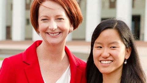 Former Australian Prime Minister Julia Gillard and Marita Cheng. - (Marita Cheng)