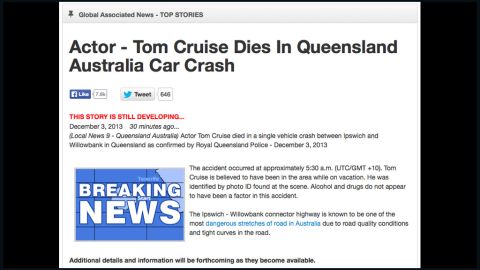 tom cruise hoax