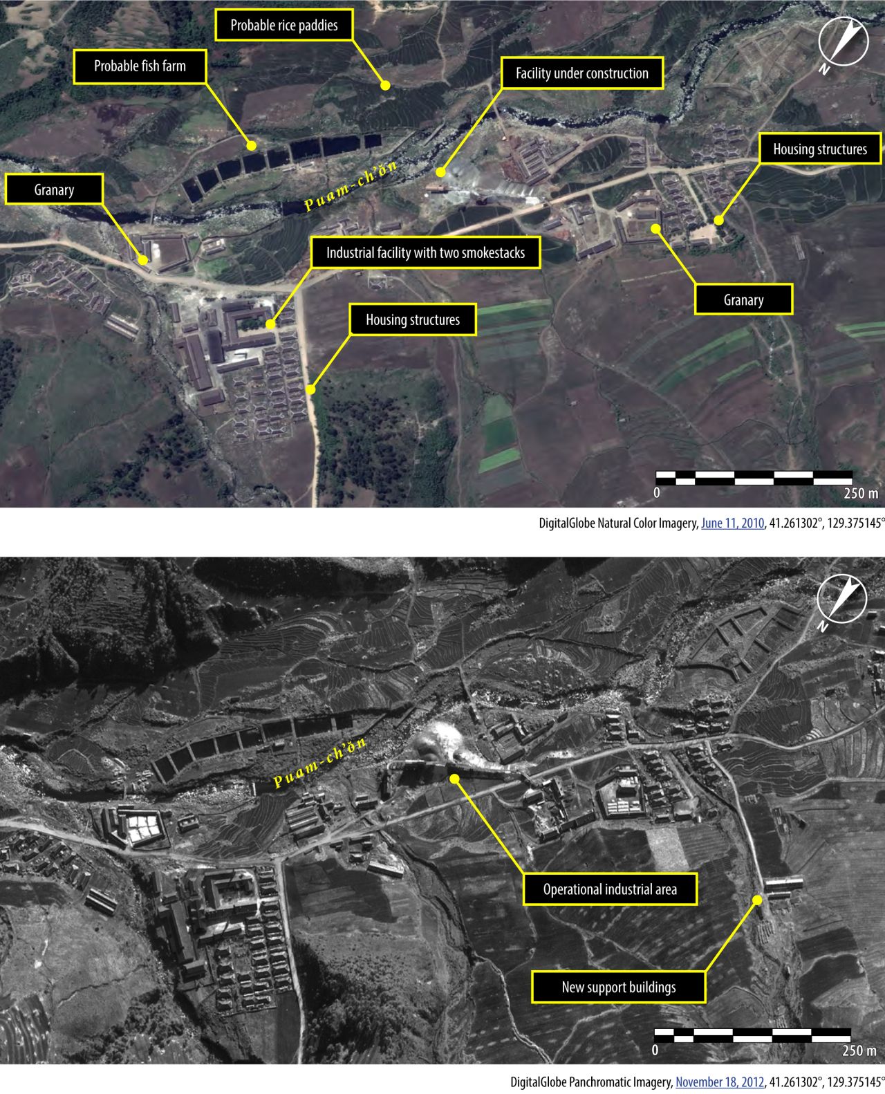 En junio de 2010, una imagen del campo de prisioneros políticos conocido como Kwanliso 16, muestra un nuevo complejo en construcción.