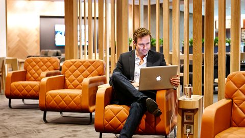 Qantas' Singapore lounge: The airline says it can respond in real time to a customer's online feedback