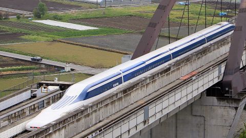 The maglev train being tested in central Japan could cut travel time between Tokyo and Osaka, or New York to D.C. to one hour.