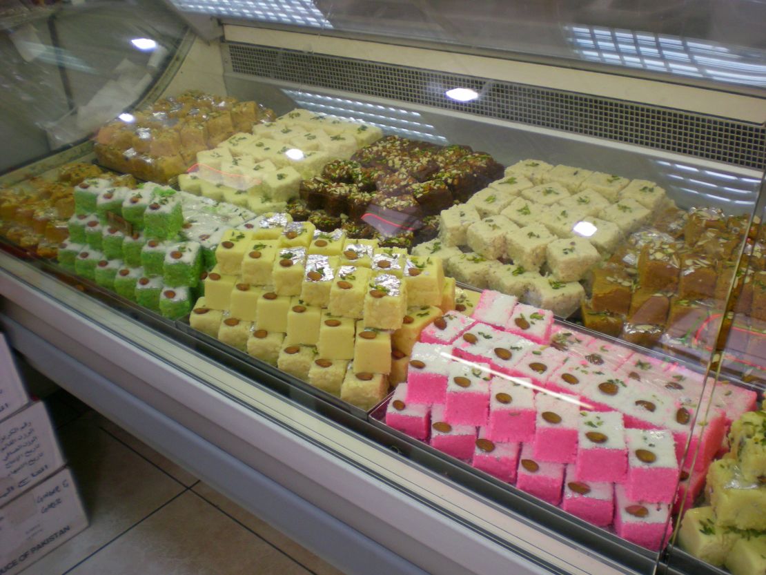 Indian sweets -- just one of many ethnic treats available in Joburg.