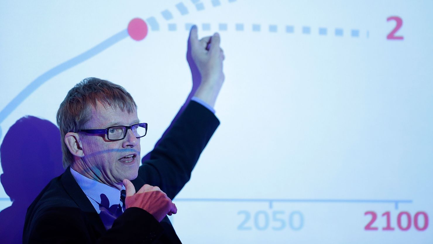 Hans Rosling says the average woman in the world now has 2.5 children and we are "entering the age of Peak Child."