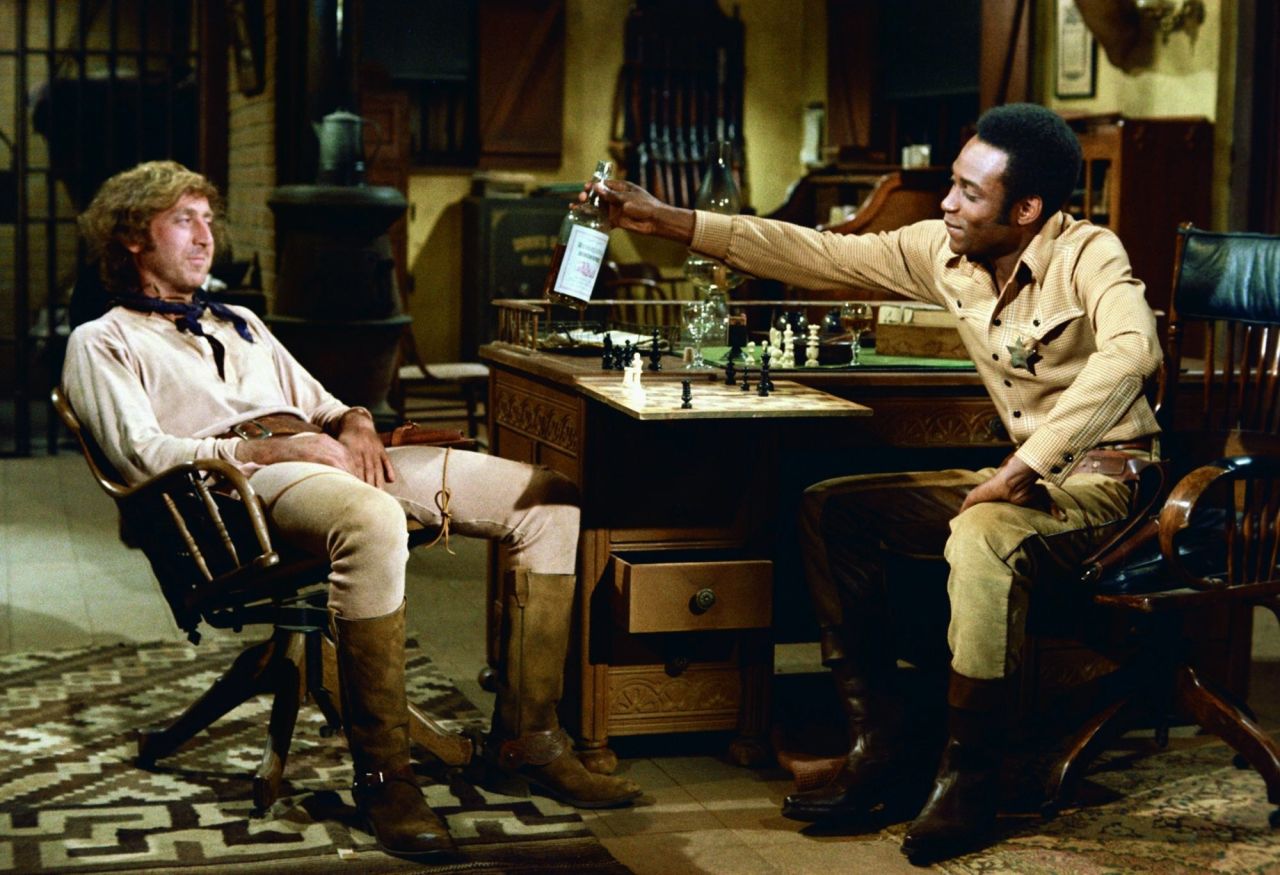Mel Brooks directed two of the year's most popular films: "Blazing Saddles," with Gene Wilder, left, and Cleavon Little; and "Young Frankenstein."