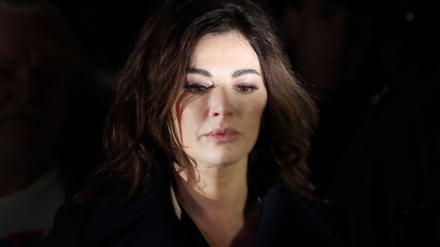 Nigella Lawson leaves court after testifying in the fraud trial of two former assistants on December 4.