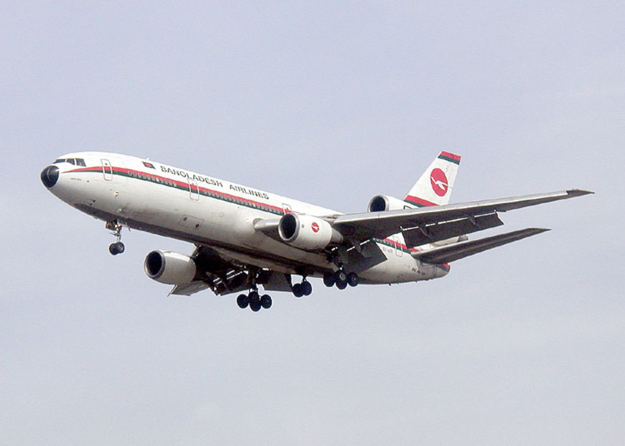 Bangladesh Biman Airlines operates the world's last passenger McDonnell Douglas DC-10 -- which the airline says will be making its final scheduled flight on December 7 on an otherwise routine flight. Shown here: A Bangladesh Airlines DC-10.