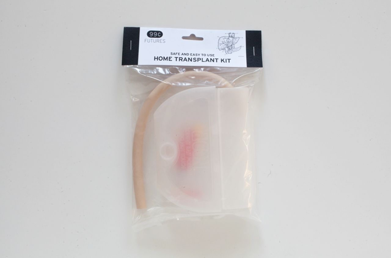 "We had an older woman come in, her son is a doctor, and she gravitated to the home transplant kit," said Extrapolation Factory designer Elliott Montgomery. "We asked her why and she said: 'I'm not sure what the future will be like, but I bought this for my son because I want him to think about this. I want him to ponder what it would be like if we had this kind of technology.'"