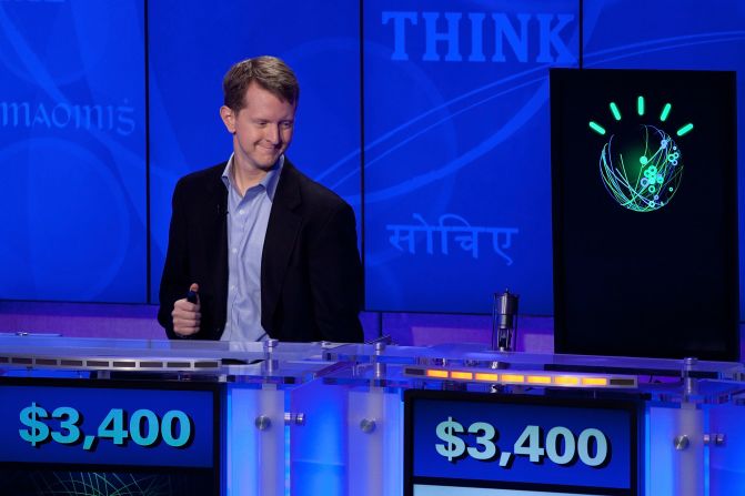 'Watson' ahead of a Man V. Machine 'Jeopardy!' competition at the IBM T.J. Watson Research Center on January 13, 2011 in Yorktown Heights, New York. (Photo by Ben Hider/Getty Images)