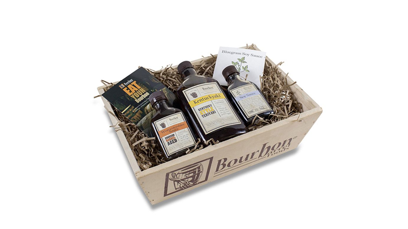 Bourbon Barrel Foods Gourmet Sauce Gift Box -- $25