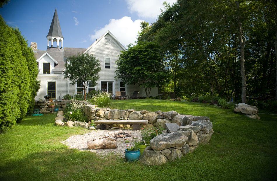 Alyn Carlson of Westport, Massachusetts, remodeled this nondenominational church from the early 20th century into a 4,000-square-foot home where she and her husband raised three children. See how Carlson and others are adapting religious buildings for new uses.