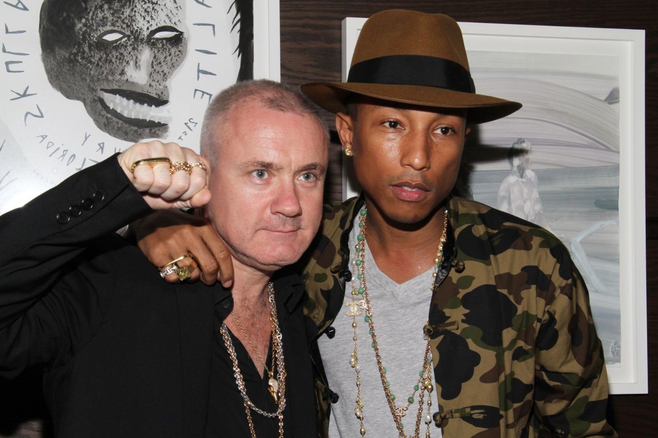 Now, more than ever, the good and the great of Hollywood and pop music are gathering a reputation as voracious art collectors. In the process they have turned Art Basel Miami Beach, the most celebrated art fair in the U.S., into a star-studded affair. Rapper Pharrell Williams has a vast art collection that includes pieces by Takashi Murakami and Damien Hirst, pictured above. During Art Basel Hirst and Williams attended a Vanity Fair party to celebrate artist Tracey Emin.