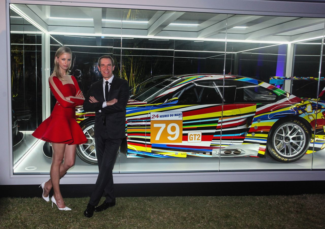 This year brands including Swarovski and Dom Pérignon hosted events during Art Basel Miami Beach. On opening day, BMW hosted a gala in the Miami Beach Botanical Gardens. Supermodel Karolina Kurkova and artist Jeff Koons unveiled the BMW Art Car, which features Koons's colorful design.