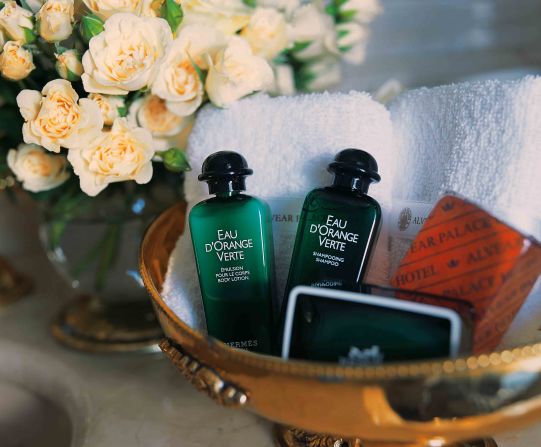 Toiletry stashers rejoice! Famed perfumer Françoise Caron created the popular Eau d'Orange Verte fragrance for Hermés back in 1979. It comes with your room at the Alvear Palace Hotel.