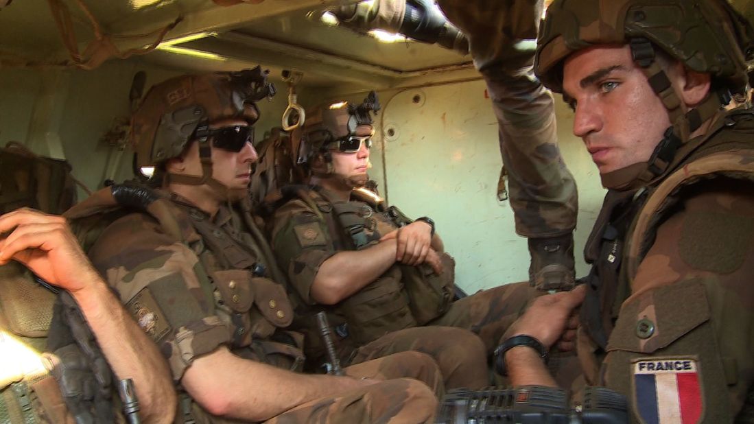 The French peacekeepers want to show both sides in this conflict that they mean business.