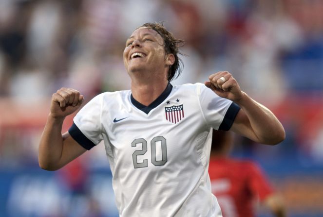 American Abby Wambach grabbed four first-half goals in a 5-0 win over South Korea in June to overtake Mia Hamm as the leading scorer in women's international soccer history. The 33-year-old has 160 international goals -- the most by any male or female player.