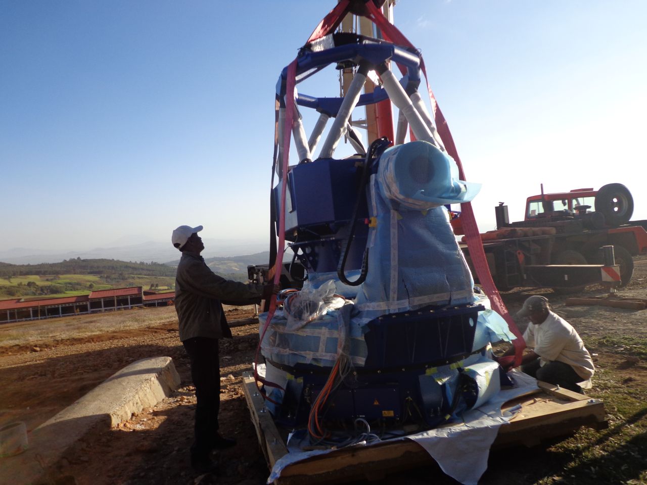 The Entoto Observatory is located about 20 kilometers from Addis Ababa. The site is 3,200 meters above sea level.