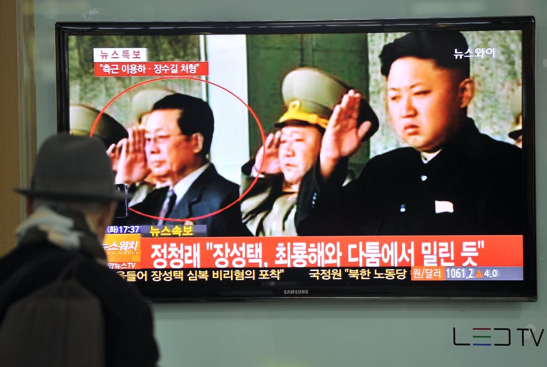 A South Korean man watches TV news about the dismissal of Jang Song Thaek, North Korean leader Kim Jong-Un's uncle
