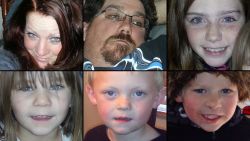 A family of two adults and four kids went out to play in the snow Sunday and has not come home, the Pershing County Sheriff's Office said Monday, December 9, 2013. James Glanton, 34, and Christina MacIntee, 25, are missing, along with their children: a 10-year-old, two 4-year-olds and a 3-year-old, the sheriff's office said. A search including a Navy helicopter went on through Sunday night and, after suspending for a couple of hours, resumed Monday morning.