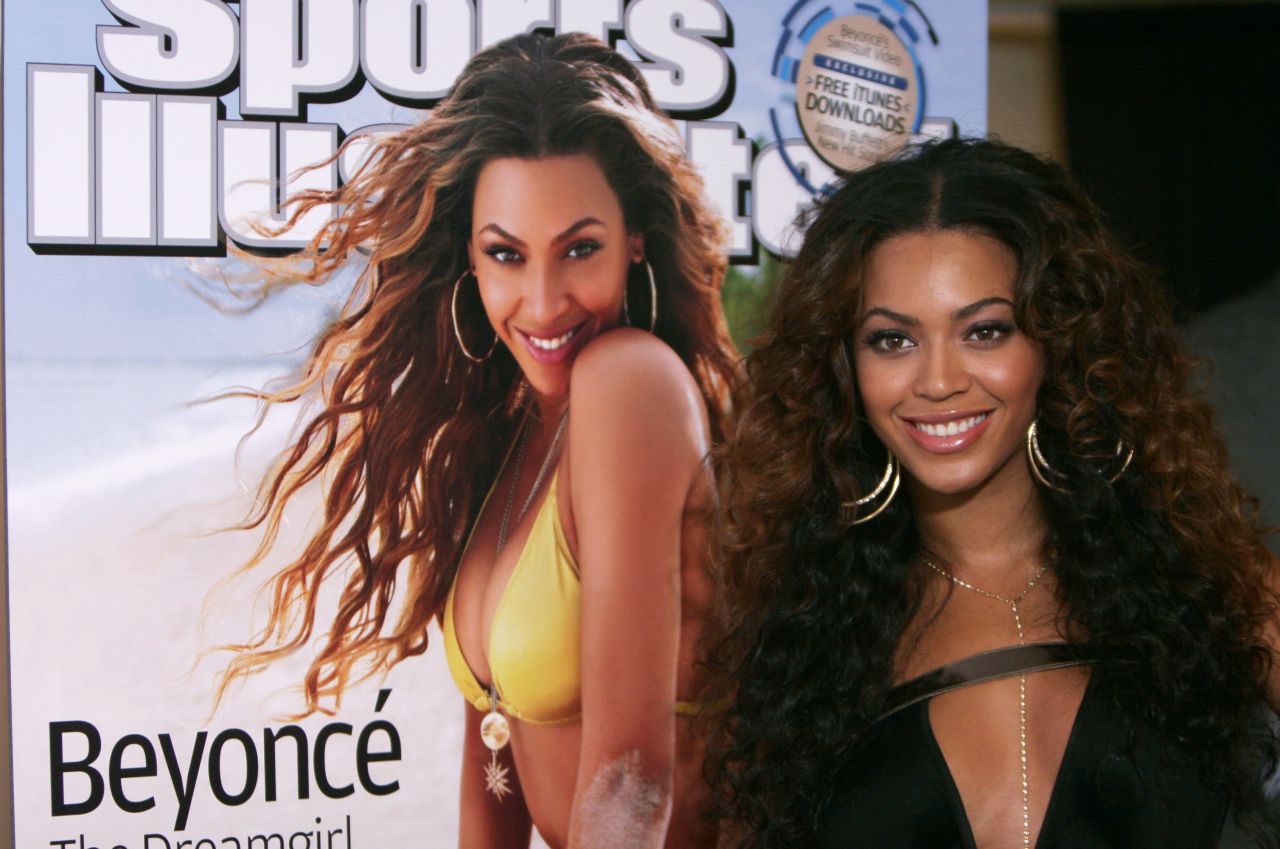 Singer Beyonce is another to have made it into the magazine, appearing on the cover of the 2007 issue in a yellow bikini. The magazine billed it as: "The dream girl as you've never seen her before."