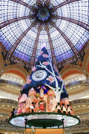 The world's largest "in-store" Christmas tree was designed by Swatch. Batteries not included. Good luck getting it home.