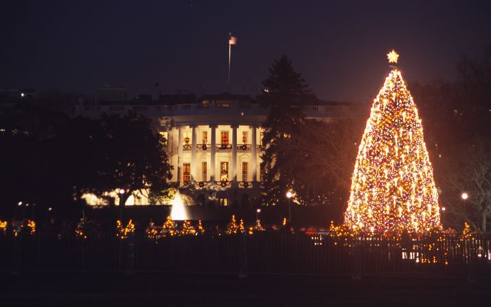 Must be hard to have an "austerity" Christmas with this baby parked out the front. And Obama gets to light it.